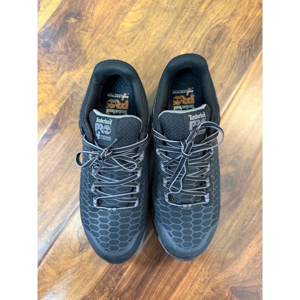 Timberland PRO Steel Toe Mens Lace Up Shoes Sz 9 Black Comfort Work Casual Style
